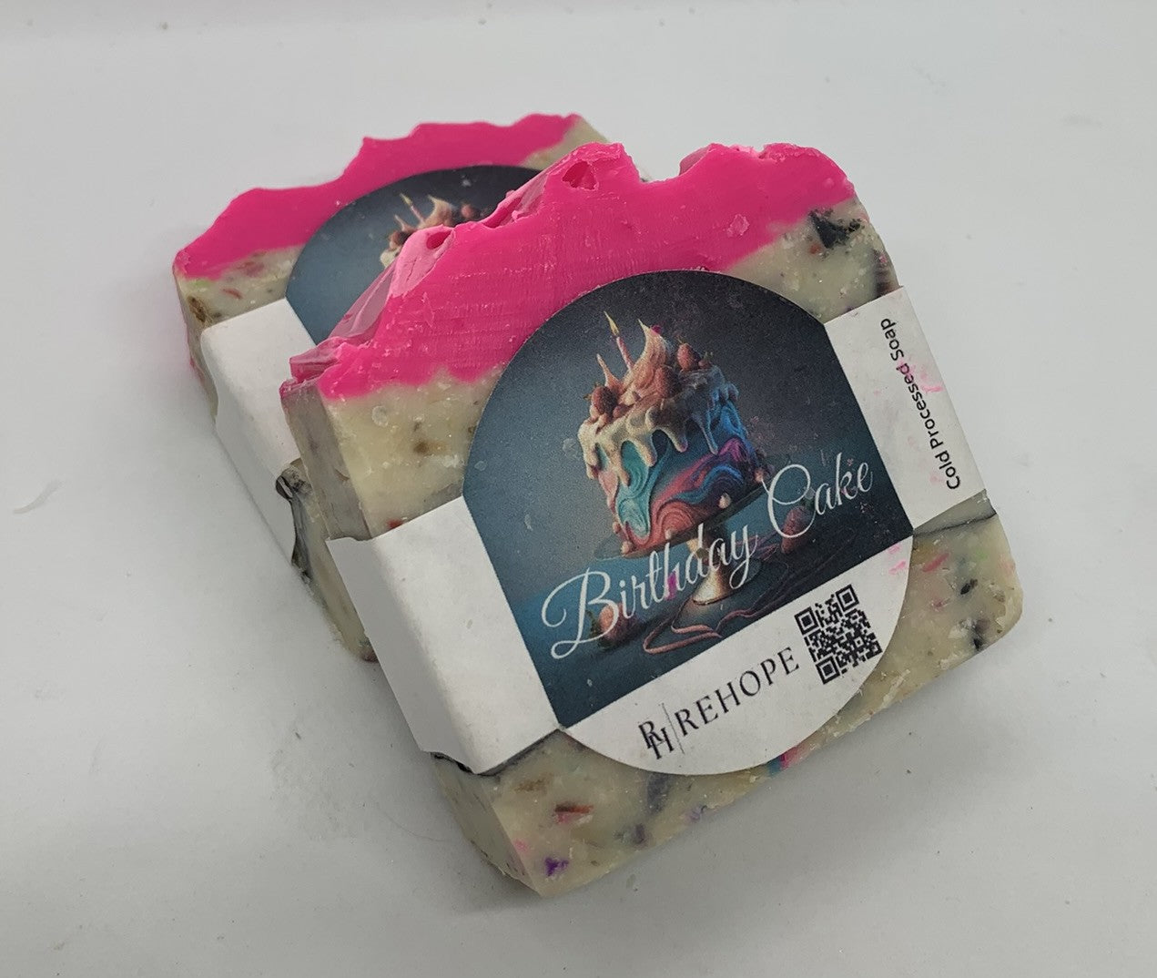 🎂 BIRTHDAY CAKE COLD‑PROCESSED SOAP 🎂