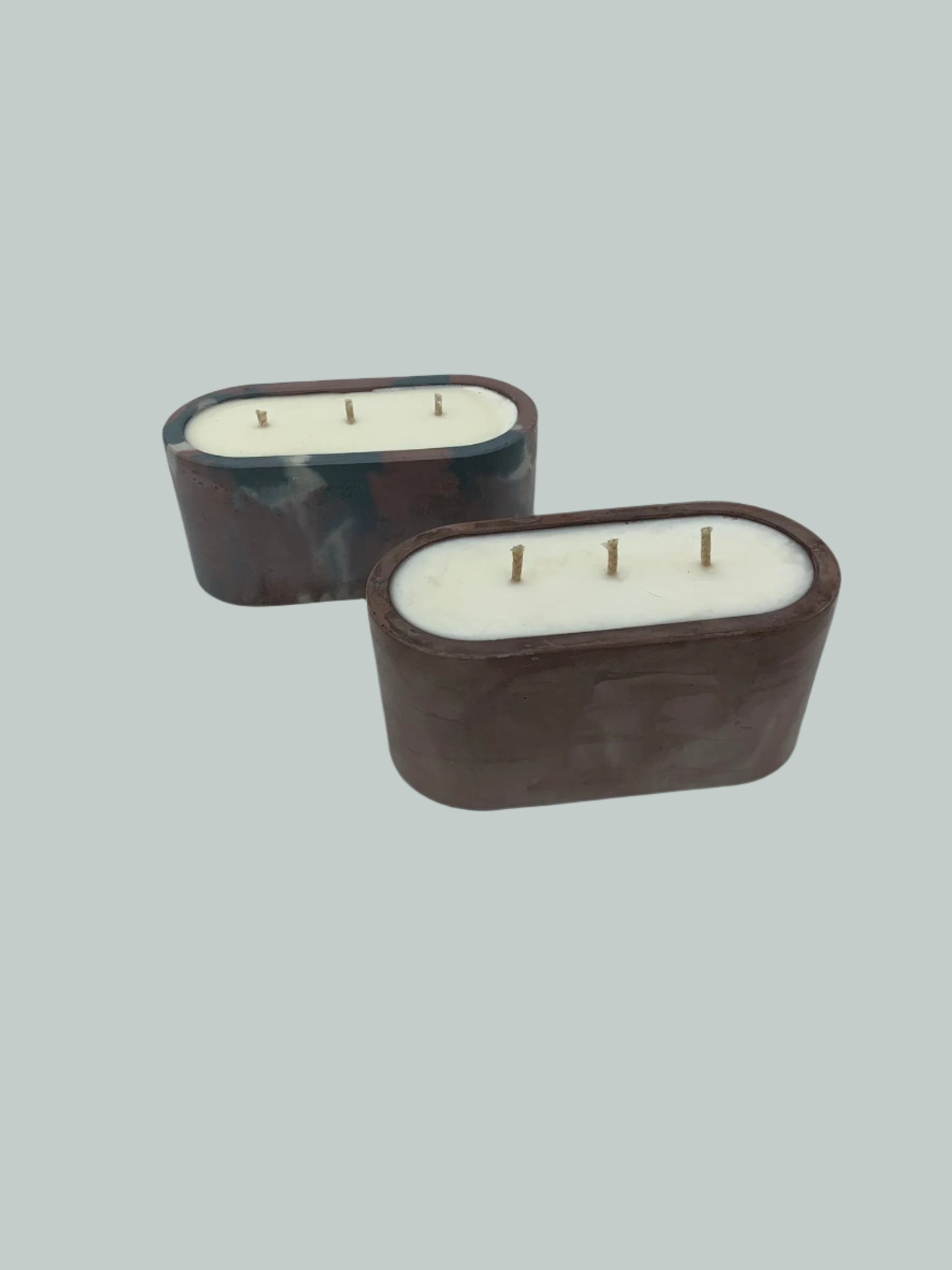 13.5 oz Candle🕯️in our Oval Concrete Container