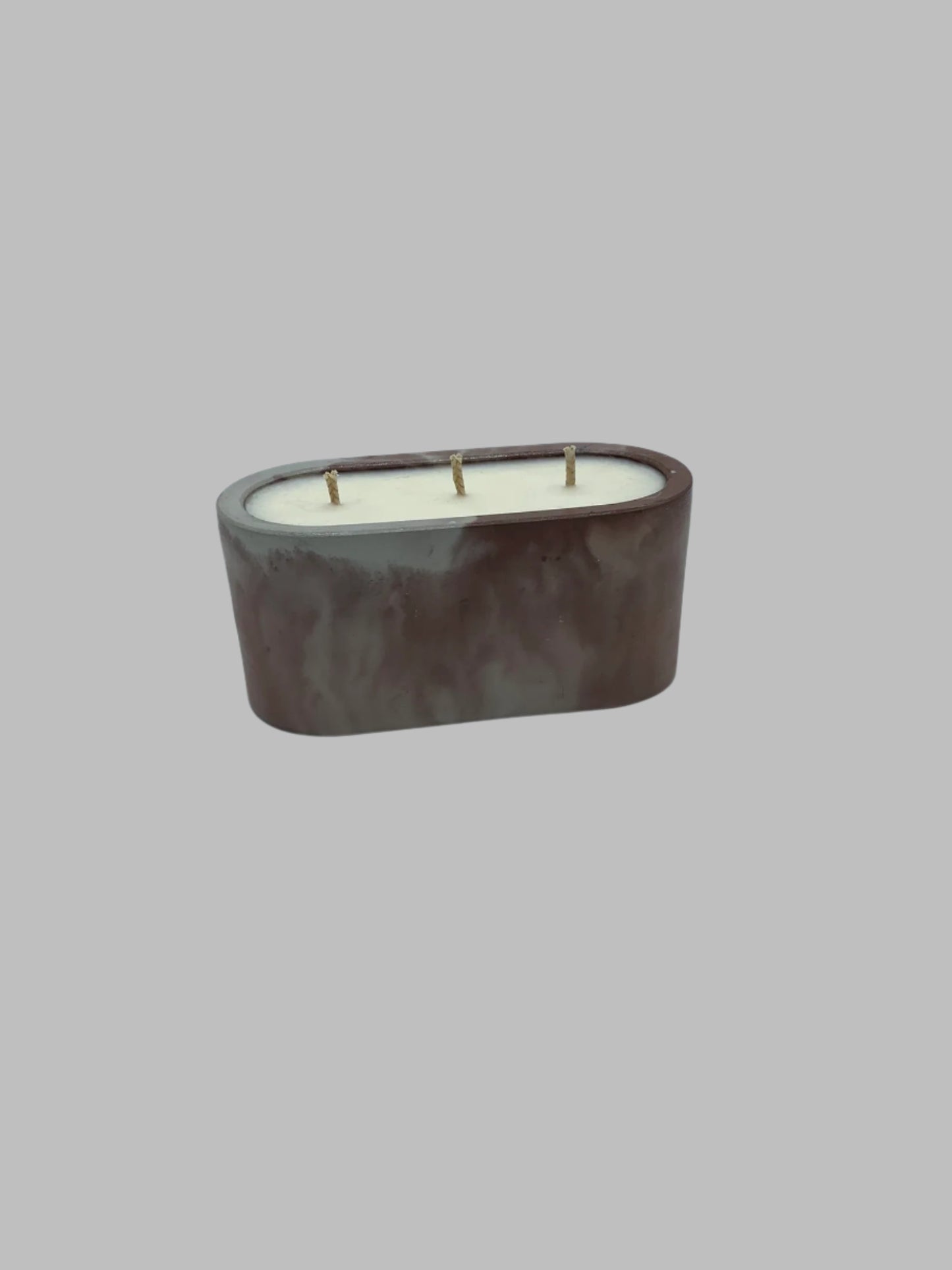 13.5 oz Candle🕯️in our Oval Concrete Container