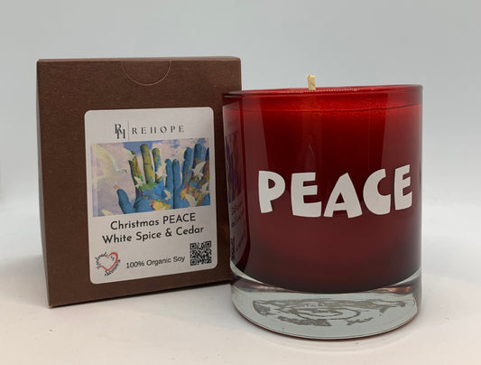 Christmas Peace Candle (White Spice & Cedar)